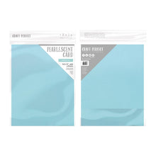 Load image into Gallery viewer, Craft Perfect - Pearlescent Card 8.5&quot;x11&quot; - Caribbean Sea (5/PK) - 9547e
