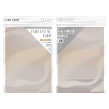 Load image into Gallery viewer, Craft Perfect - Pearlescent Card - Coffee Cream - 8.5&quot; x 11&quot; (5/PK) - 9549E
