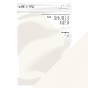 Craft Perfect - Smooth Card A4 - Ivory (5/PK) - 9568e