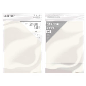 Craft Perfect - Smooth Card A4 - Ivory (5/PK) - 9568e