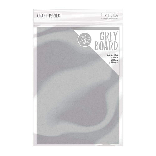 Craft Perfect - Greyboard - A4 - 5 Pack - tonicstudios