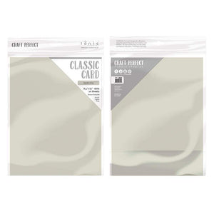 Craft Perfect - Classic Card - Oyster Grey - Weave Textured - 8.5" x 11 (10/PK) - tonicstudios