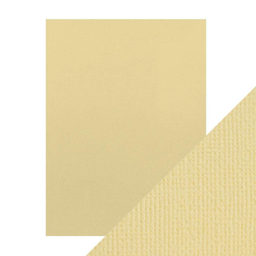 Craft Perfect - Classic Card - Champagne - Weave Textured - 8.5