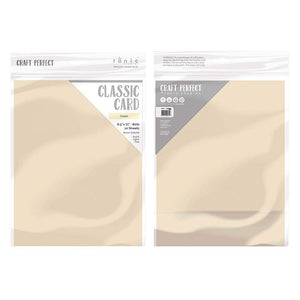 Craft Perfect - Classic Card - Cream - Weave Textured - 8.5" x 11" (10/PK) - tonicstudios