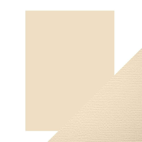 Craft Perfect - Classic Card - Cream - Weave Textured - 8.5