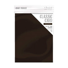 Load image into Gallery viewer, Craft Perfect - Classic Card - Espresso Brown - Weave Textured - 8.5&quot; x 11&quot; (10/PK) - tonicstudios
