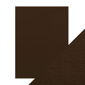 Craft Perfect - Classic Card - Espresso Brown - Weave Textured - 8.5" x 11" (10/PK) - tonicstudios