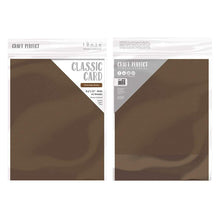 Load image into Gallery viewer, Craft Perfect - Classic Card - Chocolate Brown - Weave Textured - 8.5&quot; x 11&quot; (10/PK) - tonicstudios
