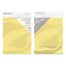 Load image into Gallery viewer, Craft Perfect - Classic Card - Buttermilk Yellow - Weave Textured - 8.5&quot; x 11&quot; (10/PK) - tonicstudios
