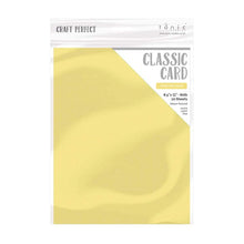 Load image into Gallery viewer, Craft Perfect - Classic Card - Buttermilk Yellow - Weave Textured - 8.5&quot; x 11&quot; (10/PK) - tonicstudios
