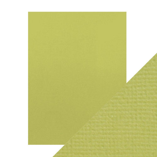 Craft Perfect - Classic Card - Pistachio Green - Weave Textured - 8.5