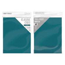 Load image into Gallery viewer, Craft Perfect - Classic Card - Teal Blue - Weave Textured - 8.5&quot; x 11&quot; (10/PK) - tonicstudios
