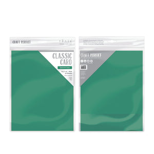 Craft Perfect - Weave Textured Classic Card - Spearmint Green - 8.5"x11" (10/PK) - 9642e