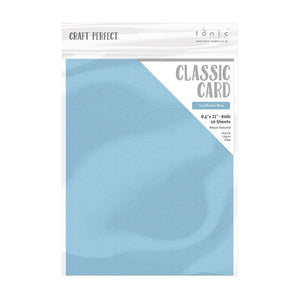 Craft Perfect - Classic Card - Cornflower Blue - Weave Textured - 8.5" x 11" (10/PK) - tonicstudios