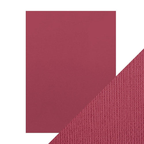 Craft Perfect - Classic Card - Raspberry Pink - Weave Textured - 8.5
