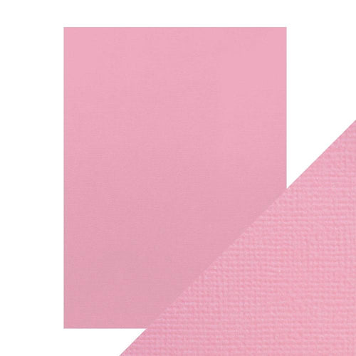 Craft Perfect - Classic Card - Blossom Pink - Weave Textured - 8.5