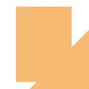 Craft Perfect - Classic Card - Apricot Orange - Weave Textured - 8.5"x11" (5/Pk) - tonicstudios