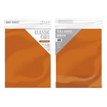 Load image into Gallery viewer, Craft Perfect - Classic Card - Pumpkin Orange - Weave Textured - 8.5&quot; x 11&quot; (10/PK) - tonicstudios
