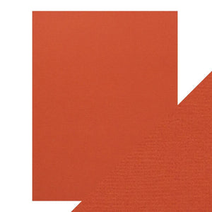 Craft Perfect - Classic Card - Brick Red - Weave Textured - 8.5" x 11" (10/PK) - tonicstudios