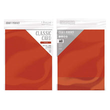 Load image into Gallery viewer, Craft Perfect - Classic Card - Chilli Red - Weave Textured - 8.5&quot; x 11&quot; (10/PK) - tonicstudios
