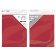 Load image into Gallery viewer, Craft Perfect - Weave Textured Classic Card - Candy Red - 8.5&quot;x11&quot; (10/PK) - 9682e
