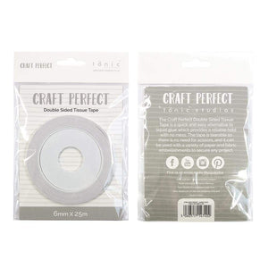 Craft Perfect - Adhesives - Double Sided Tissue Tape - 6mm x 25m - tonicstudios