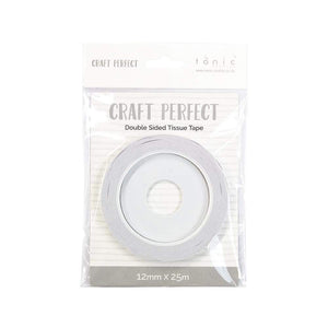 Craft Perfect - Adhesives - Double Sided Tissue Tape - 12mm x 25m - tonicstudios