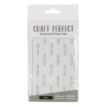 Load image into Gallery viewer, Craft Perfect - Adhesives - Dimensional Foam Pads - Black - 12mmx12mm Squares - 96 Squares - 9754e
