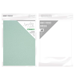 Craft Perfect - Speciality Card - Luxury Embossed - Miami Mint - A4 (5/PK) - 230gsm - 9850E