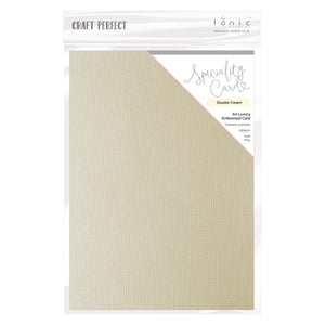 Craft Perfect - Speciality Card - Double Cream - 8.5"x11" (5/PK) - 9854eUS