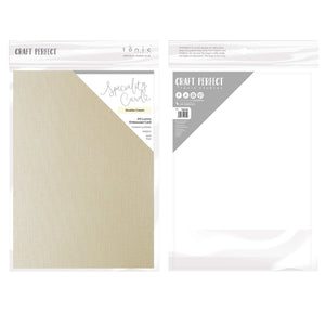 Craft Perfect - Speciality Card - Double Cream - 8.5"x11" (5/PK) - 9854eUS