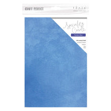 Load image into Gallery viewer, Craft Perfect - Luxury Embossed Card - Flanders Blue - A4 (5/PK) - 9858e
