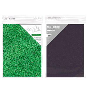 Craft Perfect - Speciality Paper - Hand Crafted Cotton - Shining Spruce - A4 (5/PK) - 150gsm - 9892E