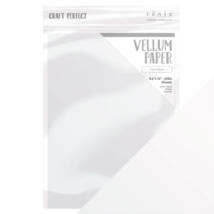 Vellum Paper - Pure White - 8.5"x11" (10/PK) - 100GSM - 9936E