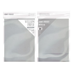 Vellum Paper - Pearled Silver - 8.5"x11" (10/PK) - 100GSM - 9937E