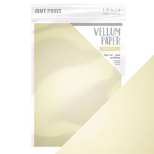 Load image into Gallery viewer, Vellum Paper - Pearled Gold - 8.5&quot;x11&quot; (10/PK) - 100GSM - 9938E
