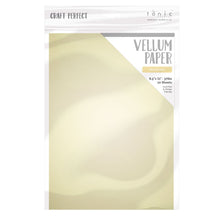 Load image into Gallery viewer, Vellum Paper - Pearled Gold - 8.5&quot;x11&quot; (10/PK) - 100GSM - 9938E
