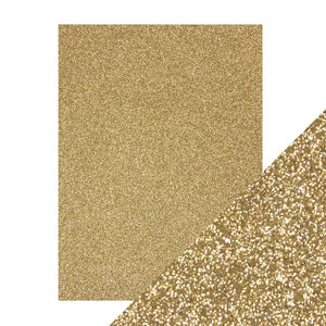 Craft Perfect - Glitter Card - Gold Dust - 8.5" x 11" (5/PK) - tonicstudios