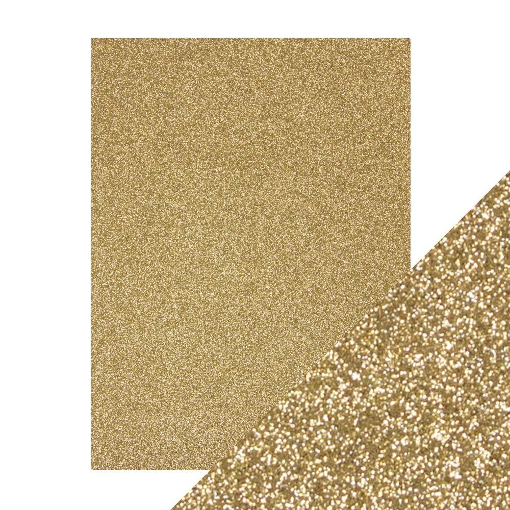 Craft Perfect - Glitter Card - Gold Dust - 8.5