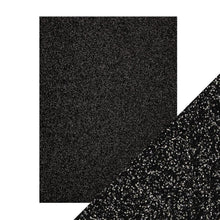 Load image into Gallery viewer, Craft Perfect - Glitter Card - Black Sapphire - 8.5&quot; x 11&quot; (5/Pk) - 9963E - tonicstudios
