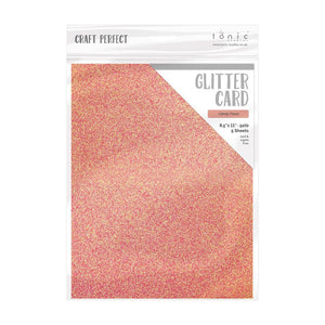 Craft Perfect - Glitter Card - Candy Floss - 8.5" x 11" (5/PK) - tonicstudios