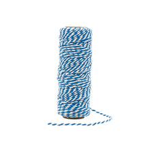 Load image into Gallery viewer, Craft Perfect - Striped Bakers Twine - French Blue - (2mm/25m) - 9992e
