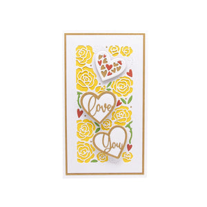 Mini Slimline Love Hearts Die Set - 5069E