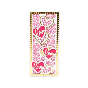 Mini Slimline Love Hearts Die Set - 5069E