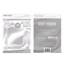 Load image into Gallery viewer, Craft Perfect Acetate Box Craft Perfect - Acetate Box - 165mm x 165mm - 5/PK - 9603E

