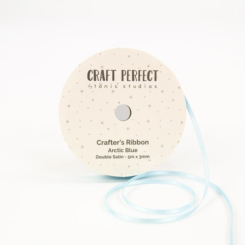 Craft Perfect Ribbon Craft Perfect - Ribbon - Double Face Satin - Arctic Blue - 3mm - 8966E