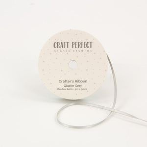 Craft Perfect Ribbon Craft Perfect - Ribbon - Double Face Satin - Glacier Grey - 3mm - 8978E