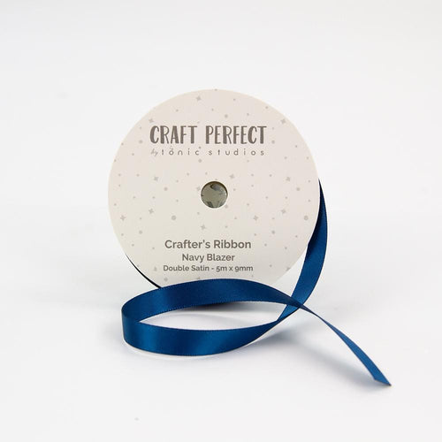 Craft Perfect Ribbon Craft Perfect - Ribbon - Double Face Satin - Navy Blazer - 9mm - 8965E