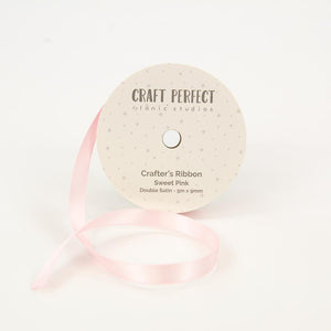 Craft Perfect Ribbon Craft Perfect - Ribbon - Double Face Satin - Sweet Pink - 9mm - 8969E