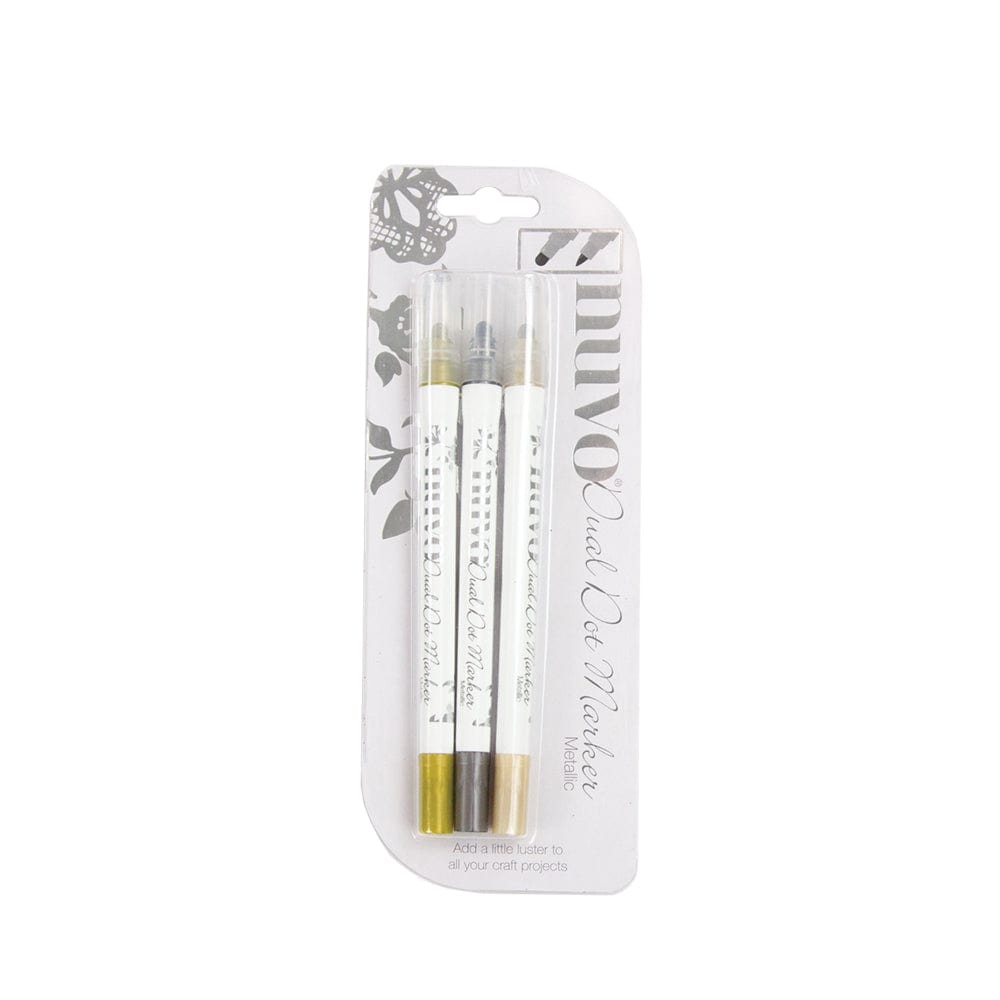 Nuvo Pens and Pencils Nuvo - Dual Tip Dot Markers - Metallic - 140n
